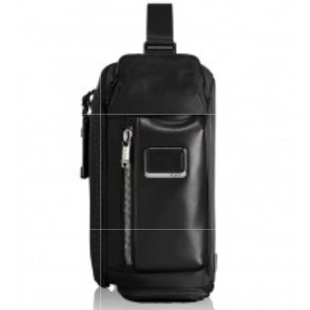Tumi Alpha Black Ballistic Nylon & Leather Bravo Kelley Sling Bag